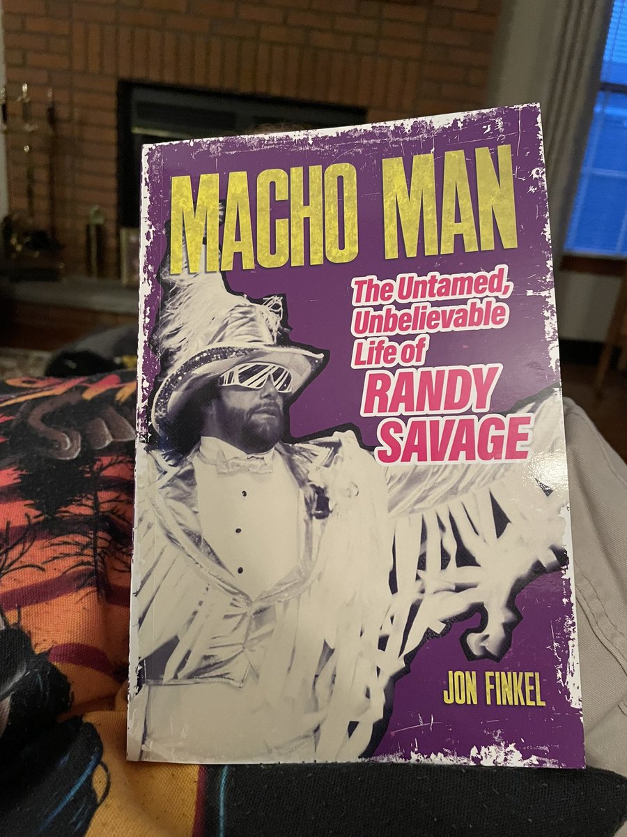 It has arrived! I’m not a reader by any means but I’m certain I’ll have this done by the end of the weekend. @Jon_Finkel @ecwpress #machoman #randysavage #ohhyeah #wrestlerbios #amazon #goat