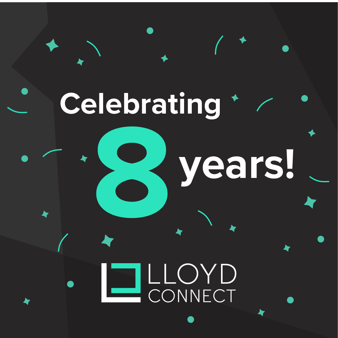 LloydConnect's tweet photo. We're thrilled to celebrate eight years of Lloyd Connect!  A huge thank you to our fabulous team, and to our clients, candidates, and everyone who's been a part of this incredible journey. Here's to many more years! 🥂🍾✨🎂🎉🌟🎈 https://t.co/1ysv4RKqZI