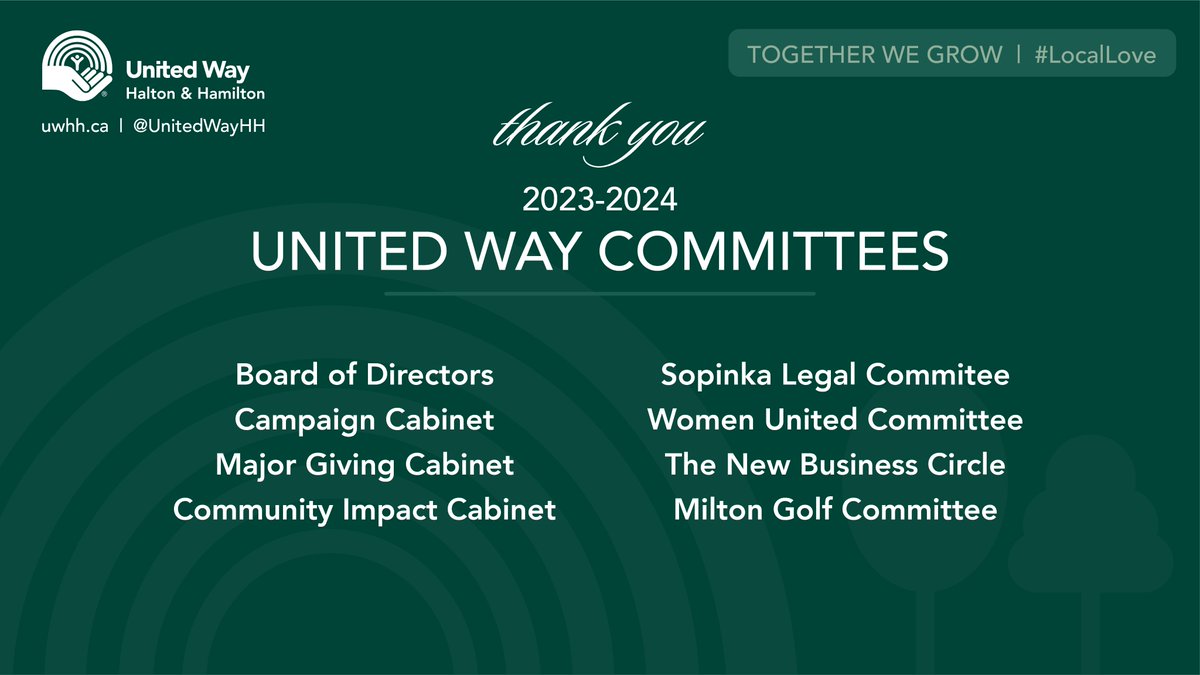 Our United Way Committees do meaningful and inspirational work on so many fronts. We appreciate all of your efforts! #LocalLove