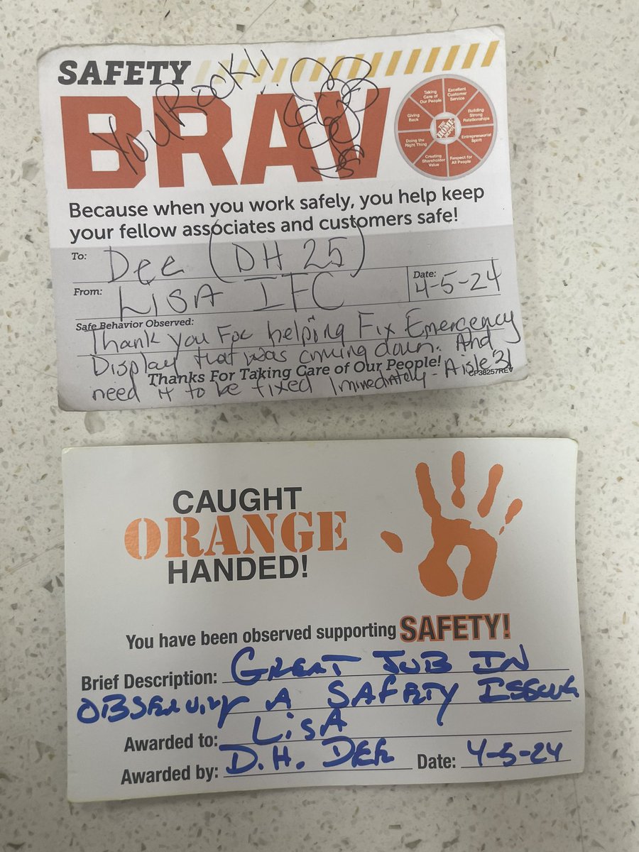 <a href="/JohnMorenoHD/">John Moreno</a> <a href="/BohannonTodd/">Todd Bohannon</a> <a href="/Denise87808735/">Denise Dessett</a> <a href="/SharptonDavid/">David Sharpton</a> <a href="/SusanMc79457080/">Susan McCauley</a>  Safety Bravos to Lisa IFC ,Denise DH 31 ,Dee DH D25  Taking Safety Personal in the aisles Aundrae Safe Machine Driver &amp; Always ready to help. Alice Keeping Service desk Clean. Thank you #safetyispersonal