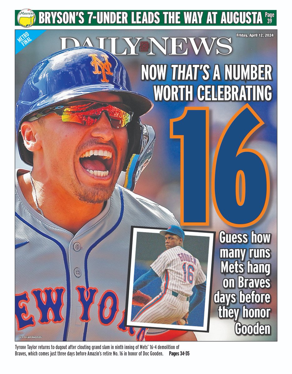 BackPageGuyNYDN's tweet photo. Here's our @nydnsports back page. @mets @apse_sportmedia @mlb @mlbnetwork #gooden
https://t.co/ue1vkZ68dk https://t.co/UDwCfs75Dz