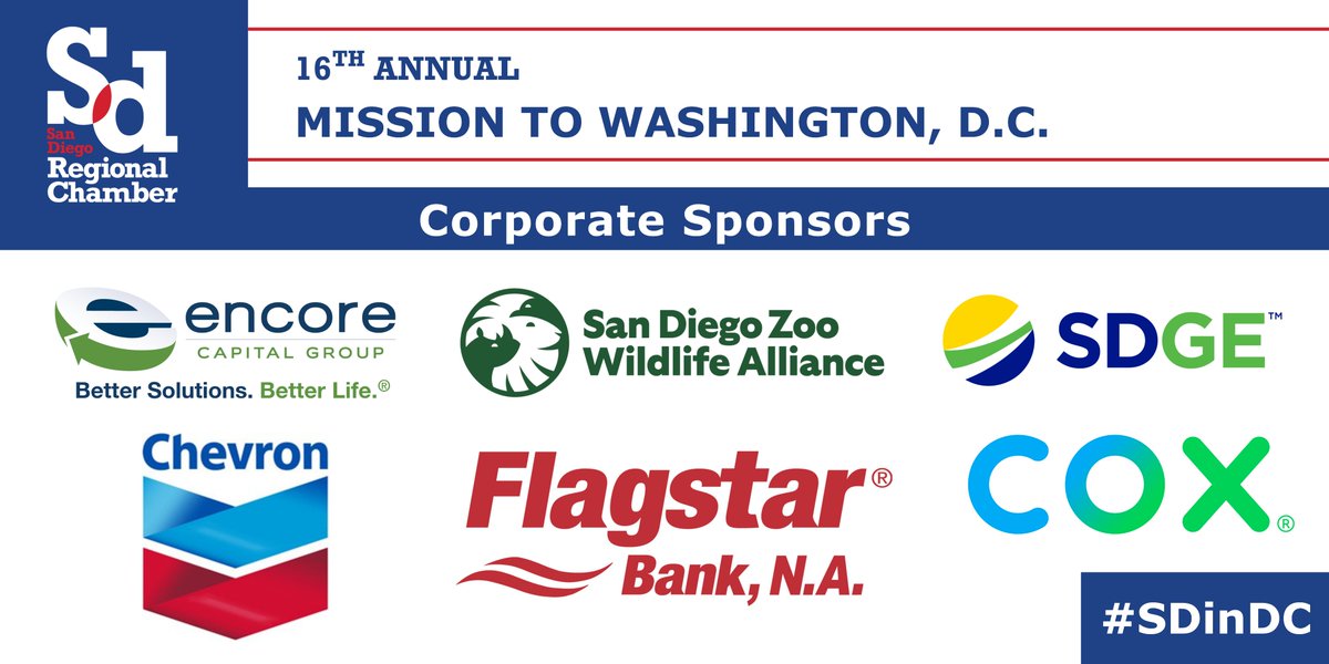 Our 16th Annual Mission to Washington, D.C. is just around the corner! A huge thank you to our amazing corporate sponsors for making this delegation trip possible. 🙌 If you won't be joining us in D.C., make sure to follow along on socials with the #SDinDC.