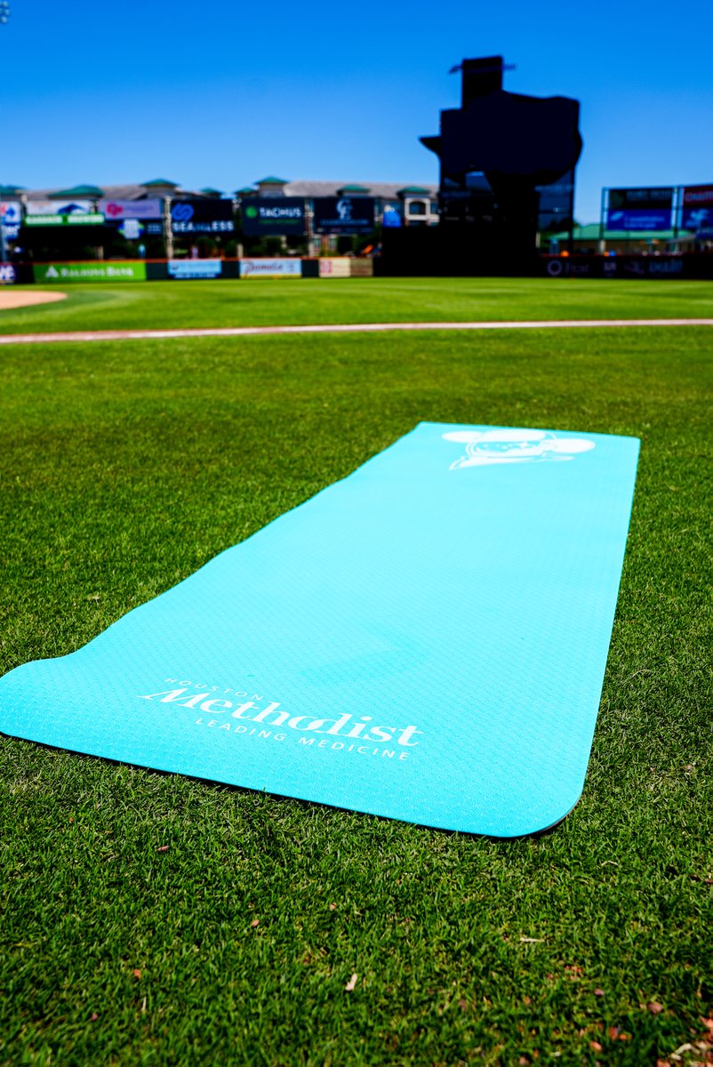 Find your zen with us at Constellation Field for Yoga Day presented by @MethodistHosp on April 21! Yoga Day packages are still available and include a game ticket, a Space Cowboys yoga mat and admission to postgame yoga on the field for just $25! 👉 atmilb.com/43wVf6h