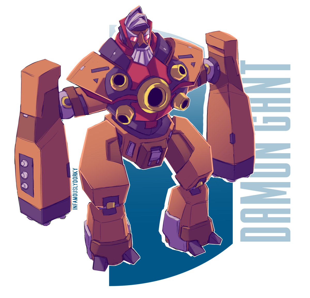 #damongant from #AceAttorney as a mech for fun