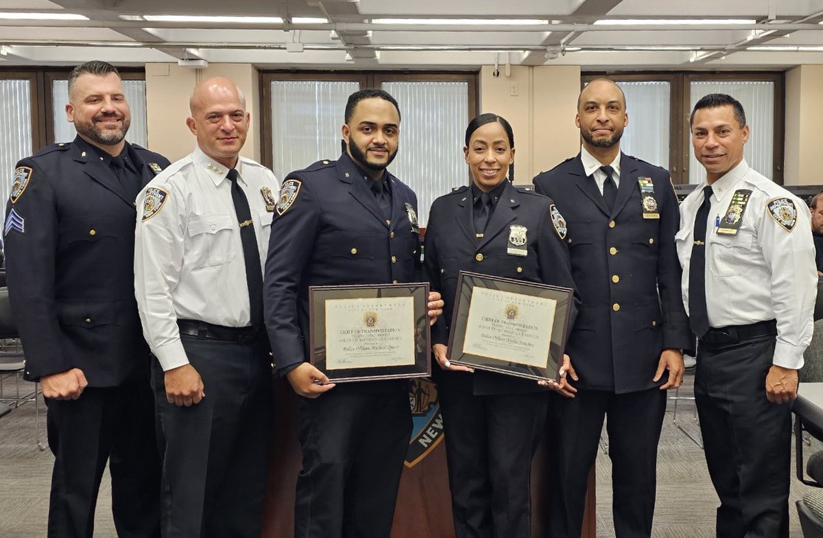 Congrats 🎉 to both officers receiving the Traffic Stat award. While on patrol, the officers observed a vehicle with illegal tints. After stopping the vehicle & investigating, the motorist had an active warrant, an imitation pistol & the vehicle is unregistered. Great job!