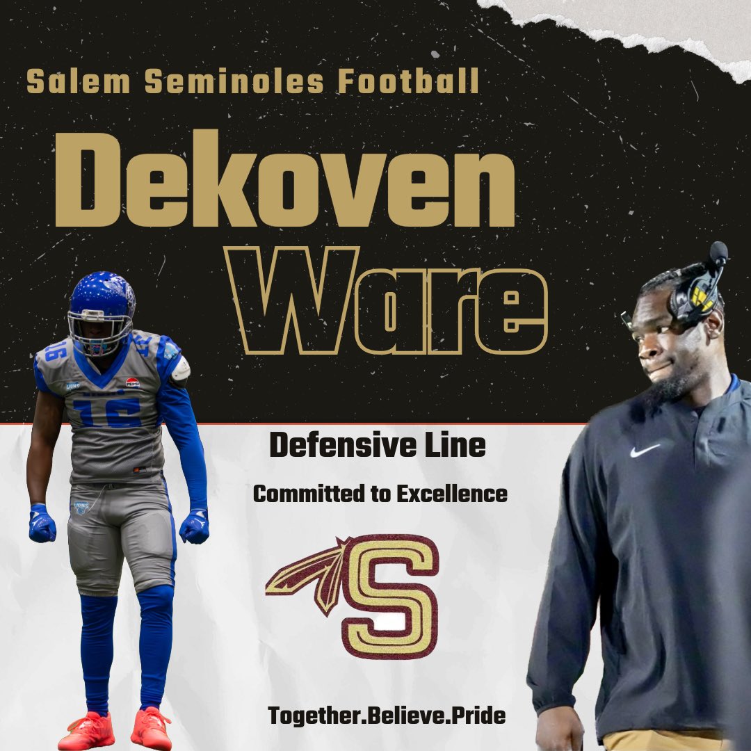 Whether it was on the field in Terrell County, Delta State, and Columbus OR when it was Serving as Captain of the Basketball Team at FVSU - Coach Ware Always Brings the Juice! Excited to have him leading our D-Line! #Underwood4L 🍢