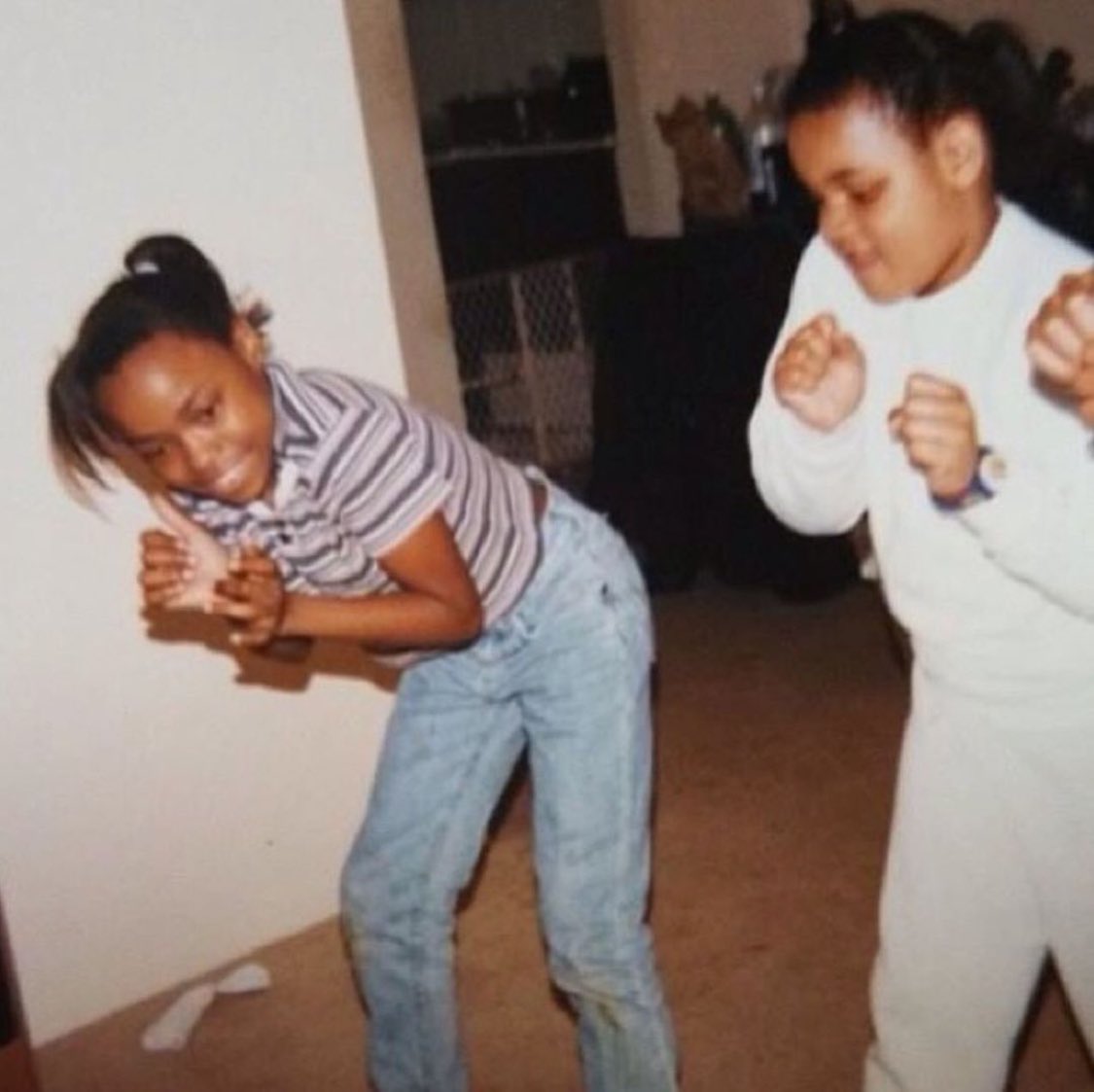 Kids Doing The Bankhead Bounce In Their Living Room. (Mid 90s) (Atlanta, Georgia)