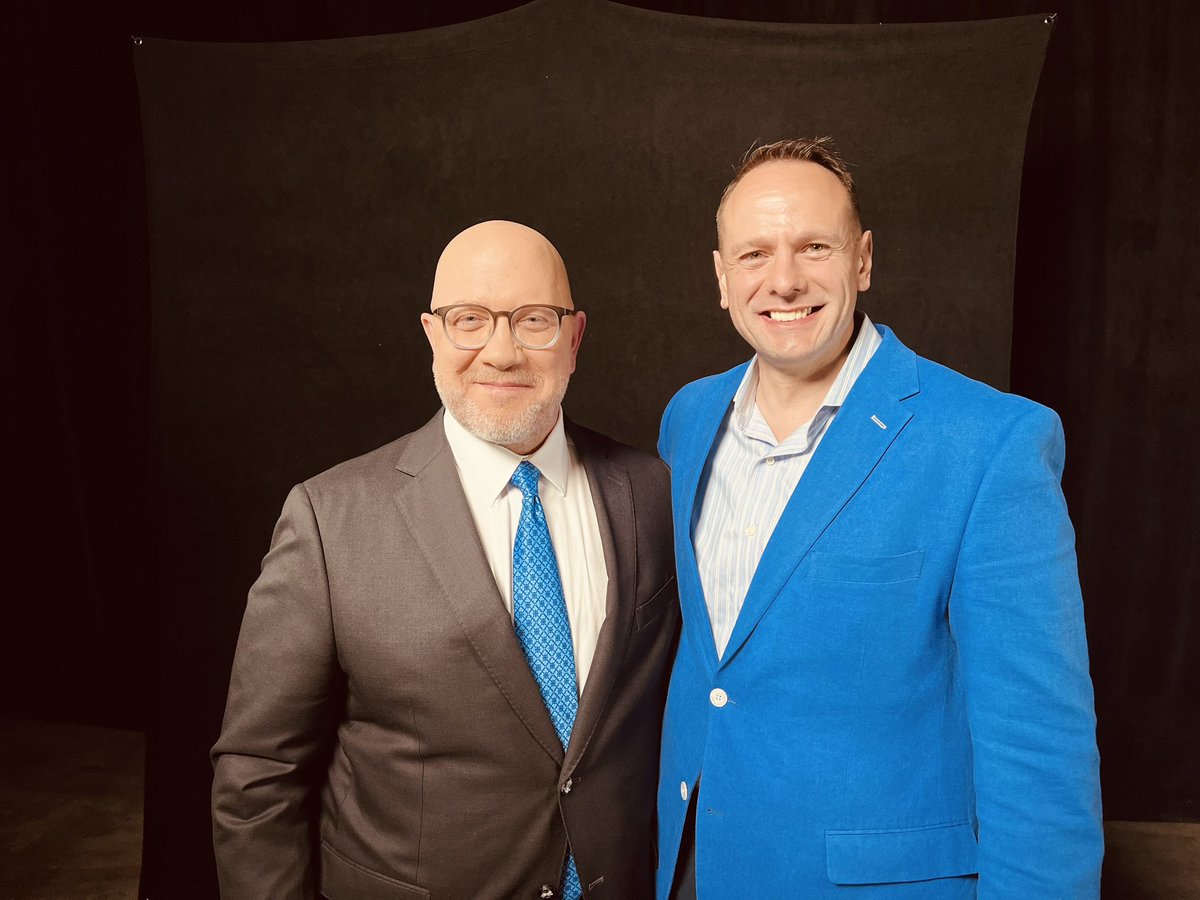 JGKoufos's tweet photo. In the studio filming with @Arnold_Ventures + 3 of the best public servants in the country: @ACProsecutor Bill Reynolds, former #NJ AG @cporrino + former federal prosecutor Charlie McKenna. These leaders used risk-based bail as a public safety tool to make our communities safer. #smartoncrime #bail #riskbasedbail