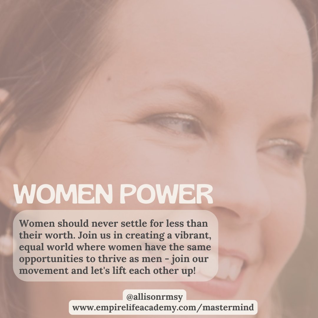 To all the incredible women out there – know your strength, your power, your worth. 💪✨ It's time we rise together, forging an equal world with endless opportunities. Join our cause, join our sisterhood. 🌍❤️#EmpowerHer #WomenPower #UnitedWeRise