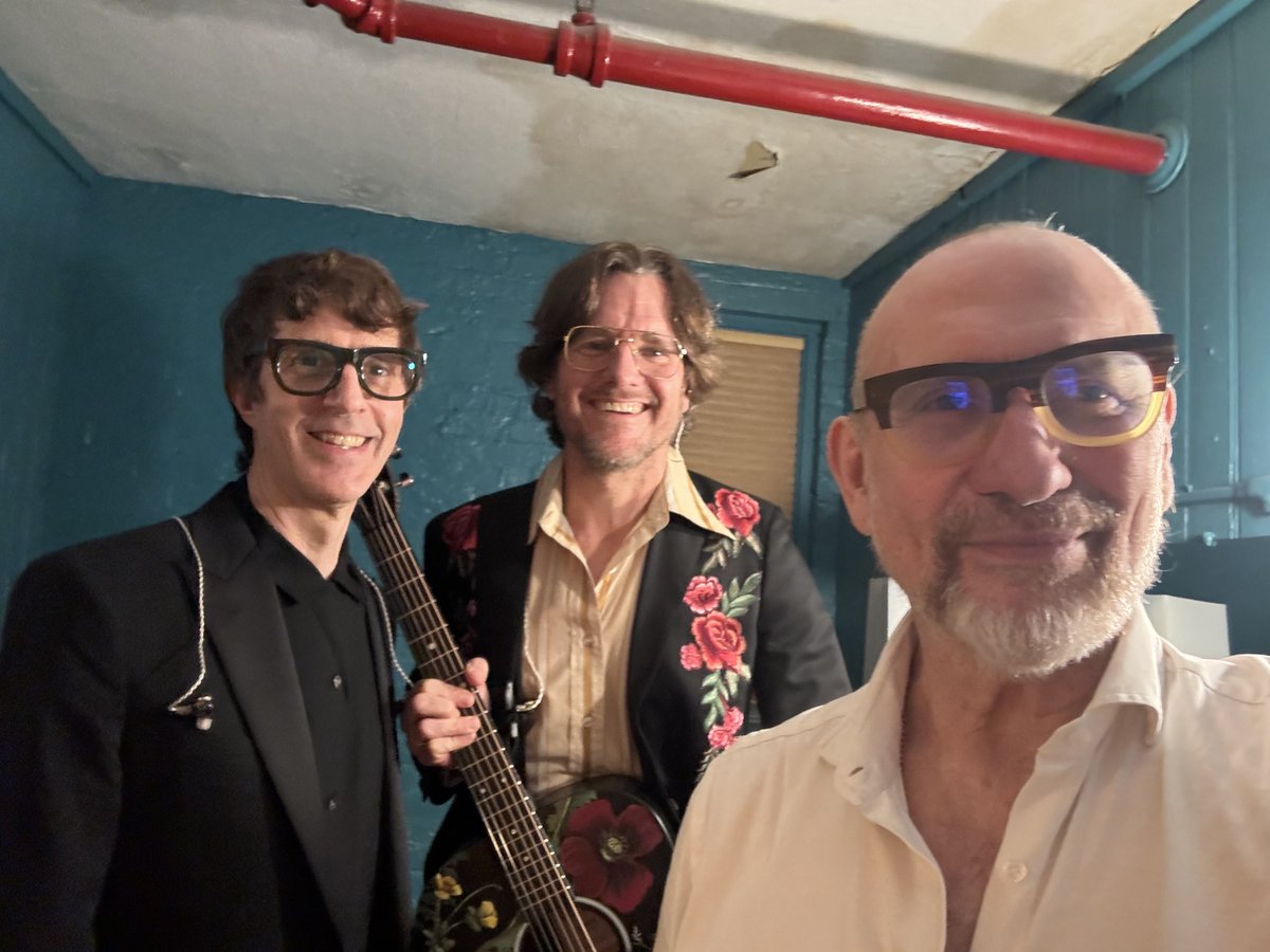 Here we are before our show at the Academy Of Music Theater in Northampton MA, my best man Chad Fischer, and guitar man Tim Bright. Off we go!