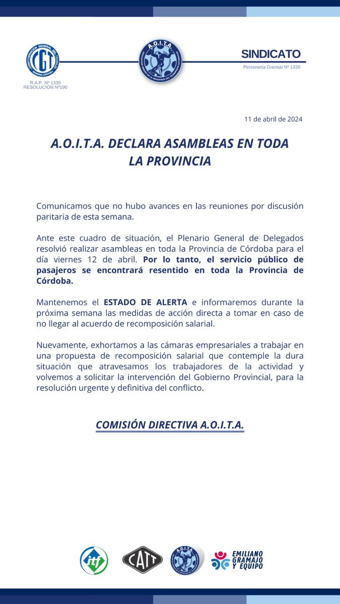 #Comunicado #importante