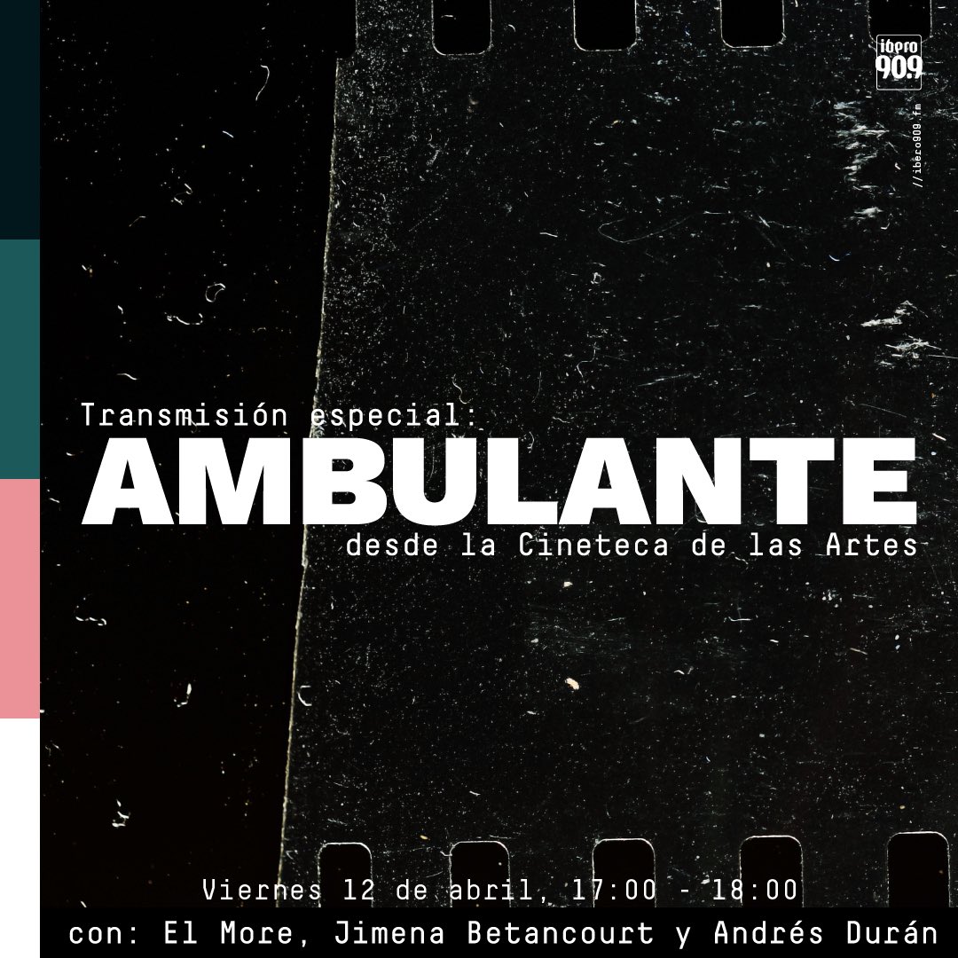 Ibero909FM's tweet photo. ¡Mañana nos escuchamos desde @Ambulante! Préndanle a las 5 PM 🎬 https://t.co/R9m92uZswu