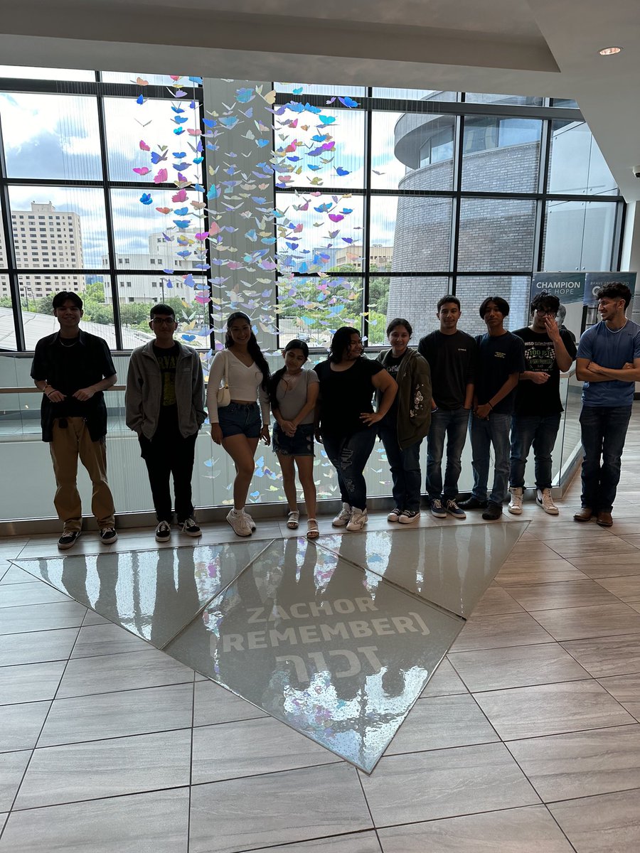 History Honor Society members at the Holocaust Museum