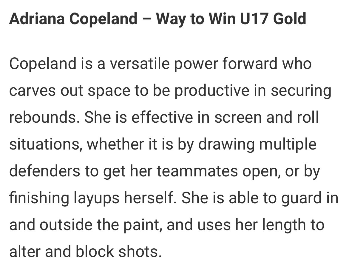 Adriana Copeland (@acopeland_) on Twitter photo Thank you for the write up!! Had fun playing in the EOT Spring Tip off last weekend! <a href="/JrAllStarWA/">Washington Jr. All-Star GBB</a> <a href="/W2WBasketball/">The Way to Win Basketball</a> Thank you for the write up!! Had fun playing in the EOT Spring Tip off last weekend! <a href="/JrAllStarWA/">Washington Jr. All-Star GBB</a> <a href="/W2WBasketball/">The Way to Win Basketball</a>