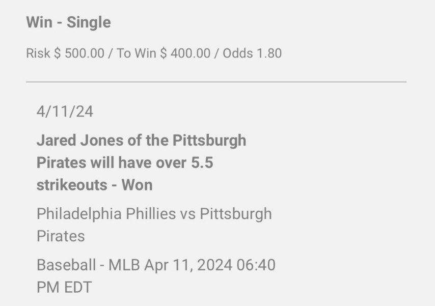 Brady Singer o3.5 K’s 💰 Jose Quintana u4.5 K’s 💰 Jared Jones o5.5 K’s 💰 Our hot streak with the MLB continues with a 3-0 sweep today and 8-2 over our last 10 plays. The season is just getting started so make sure to use the link in bio and get your 1st month free to get every…