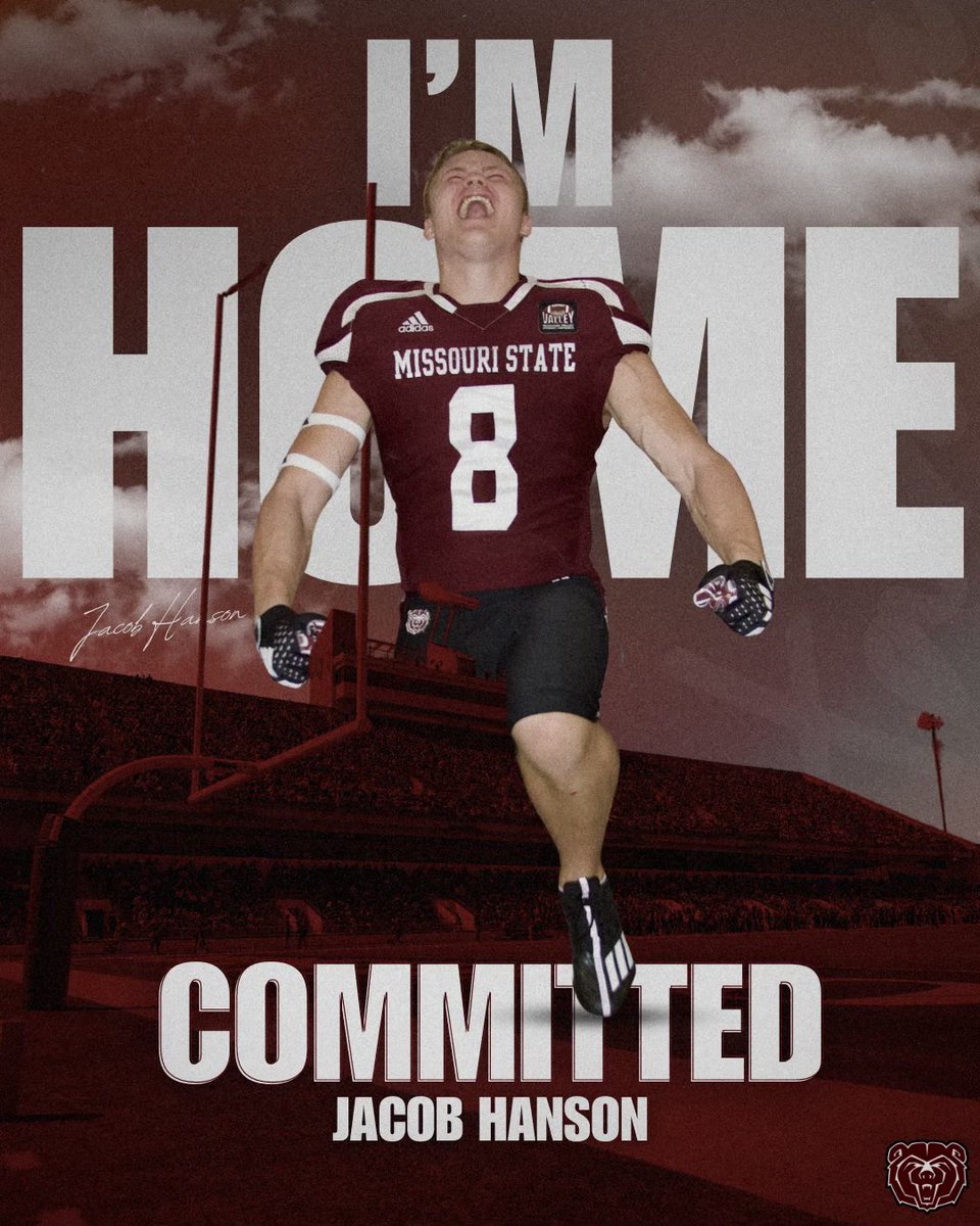 After much consideration with family and coaches, I am extremely blessed to announce my commitment to MISSOURI STATE UNIVERSITY! Thank you to @Ry_Beard @Coach_Dennison @CoachKyleBrey @CoachPondIMG #MOSTATEMENT25