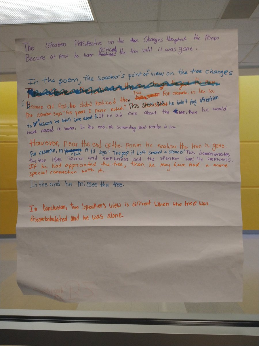 Proud of the students' work on these essays and their diligence in coming after school. 💙💛💙💛💙💛💙 Today they reviewed others' essays and graded their own. I saw lots of 4s and 5s!