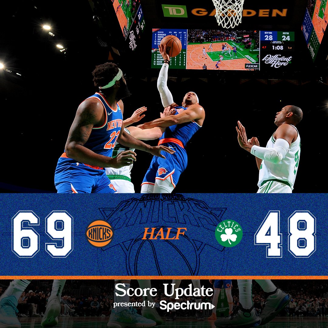 Knicks up at the half