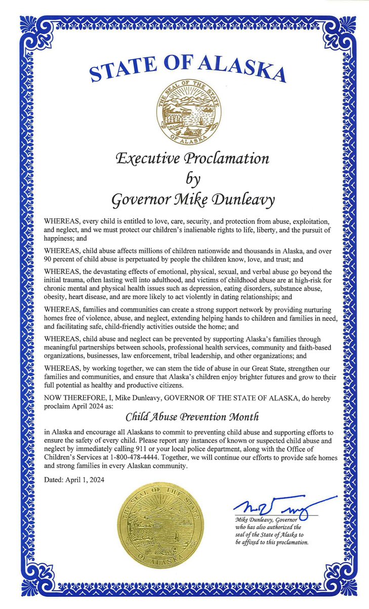 April is National Child Abuse Prevention Month. This month reminds us of our responsibility to protect and nurture the most vulnerable. Let's raise awareness, support organizations working to prevent abuse, and create safer, healthier environments for all children. #AKLEG
