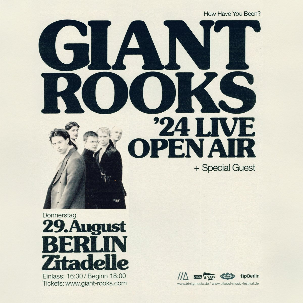 BERLIN 💗 wir spielen im Sommer ein eigenes Open Air in der Zitadelle Spandau!! whaaat?! wir freuen uns krass auf euch!! der vvk startet heute (FREITAG) um 16 Uhr. x LG aus Boston