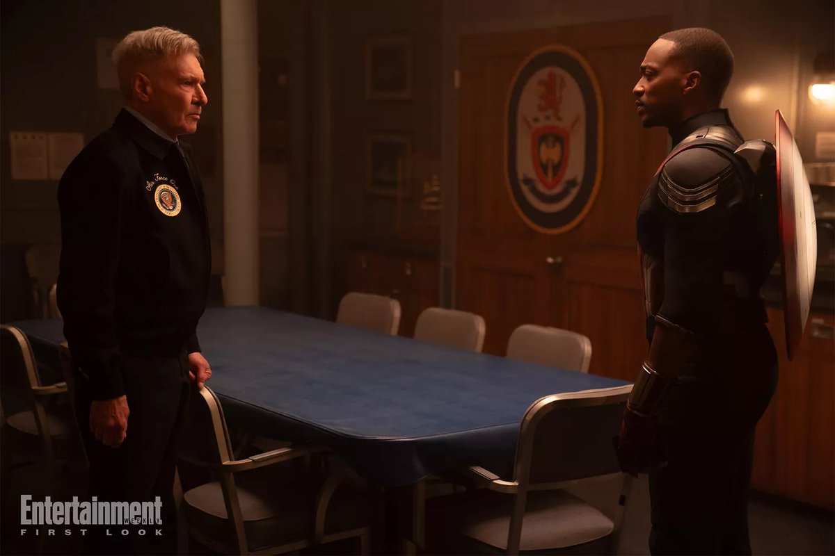 Harrison Ford and Anthony Mackie in ‘CAPTAIN AMERICA: BRAVE NEW WORLD’. (via ew.com/captain-americ…)