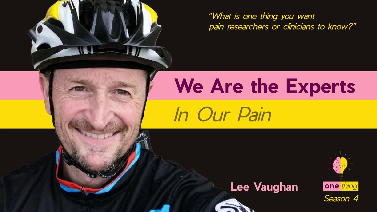 New episode! Lee Vaughan challenges clinicians to step outside of traditional practice: Longer appointments? Better awareness of resources... And genuine collaboration with people living with pain: ow.ly/iRLF50Rc18e #chronicpain #patientvoice @lvaughan1974, @OneThing_Pain