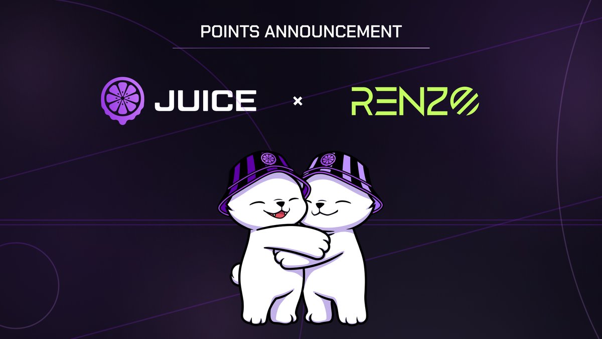 Our friends over at @RenzoProtocol have surprised Juice wETH lenders with ezETH points at a rate of 1x ezETH point per wETH deposited into either of the Juice ezETH vaults (V3 + Spot Long) 👀 Borrowers will continue to earn 2x ezETH points per deposit up to 6x🚀 Remilio.