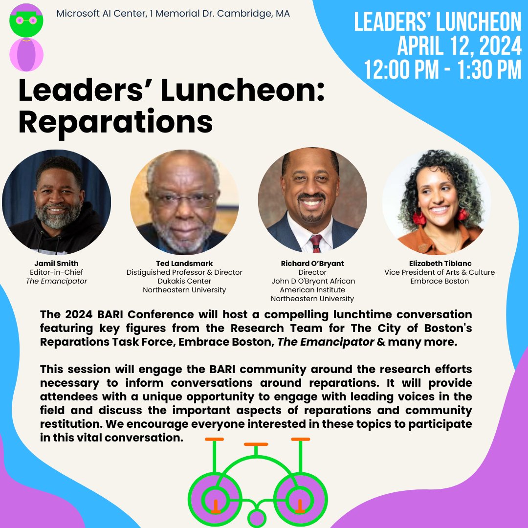 The Emancipator’s editor-in-chief @JamilSmith will be part of the 2024 @BARIboston Conference in a compelling lunchtime conversation about reparations featuring key figures from the @CityOfBoston's Reparations Task Force, @EmbraceBoston, and @JDOAAI.