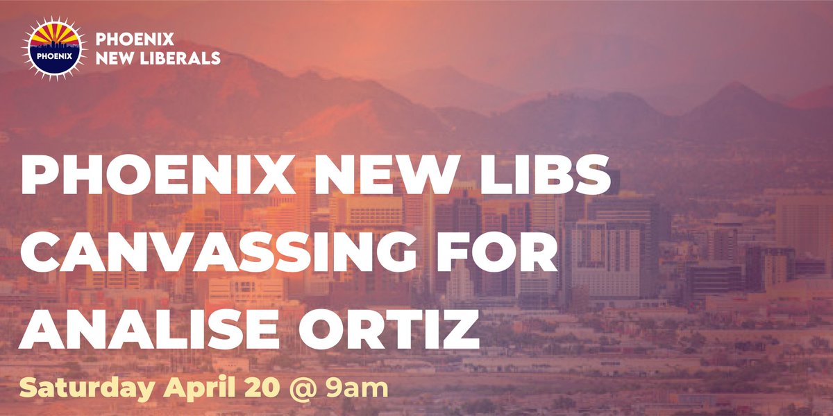 Join us in canvassing for @RepAnaliseOrtiz Saturday morning April 20th secure.everyaction.com/q648f7p5OEihE4…