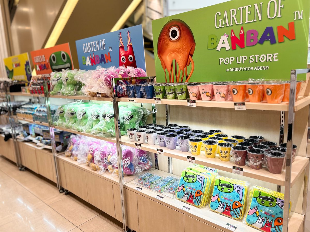 📢関西地区初開催‼️ 「Garten of Banban POP UP STORE in SHIBUYA109