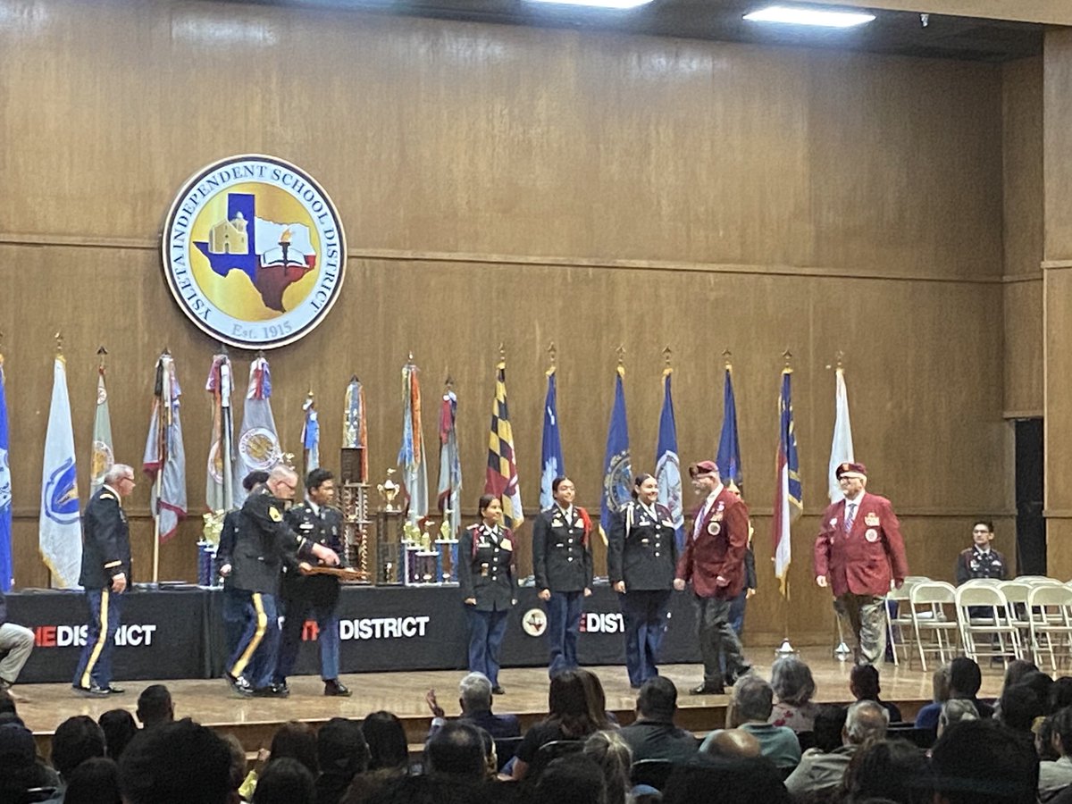 Last night at ⁦@YsletaISD⁩ Board Meeting and tonight for the Annual ROTC Awards Ceremony. Awesome organization teaching our ⁦@DVHSYISD⁩ great values and lessons!! ⁦@cmlopez1⁩ ⁦@BradHudgins1⁩ ⁦@aramirez_DVHS⁩ ⁦@R_Benavides2⁩ #OFOD