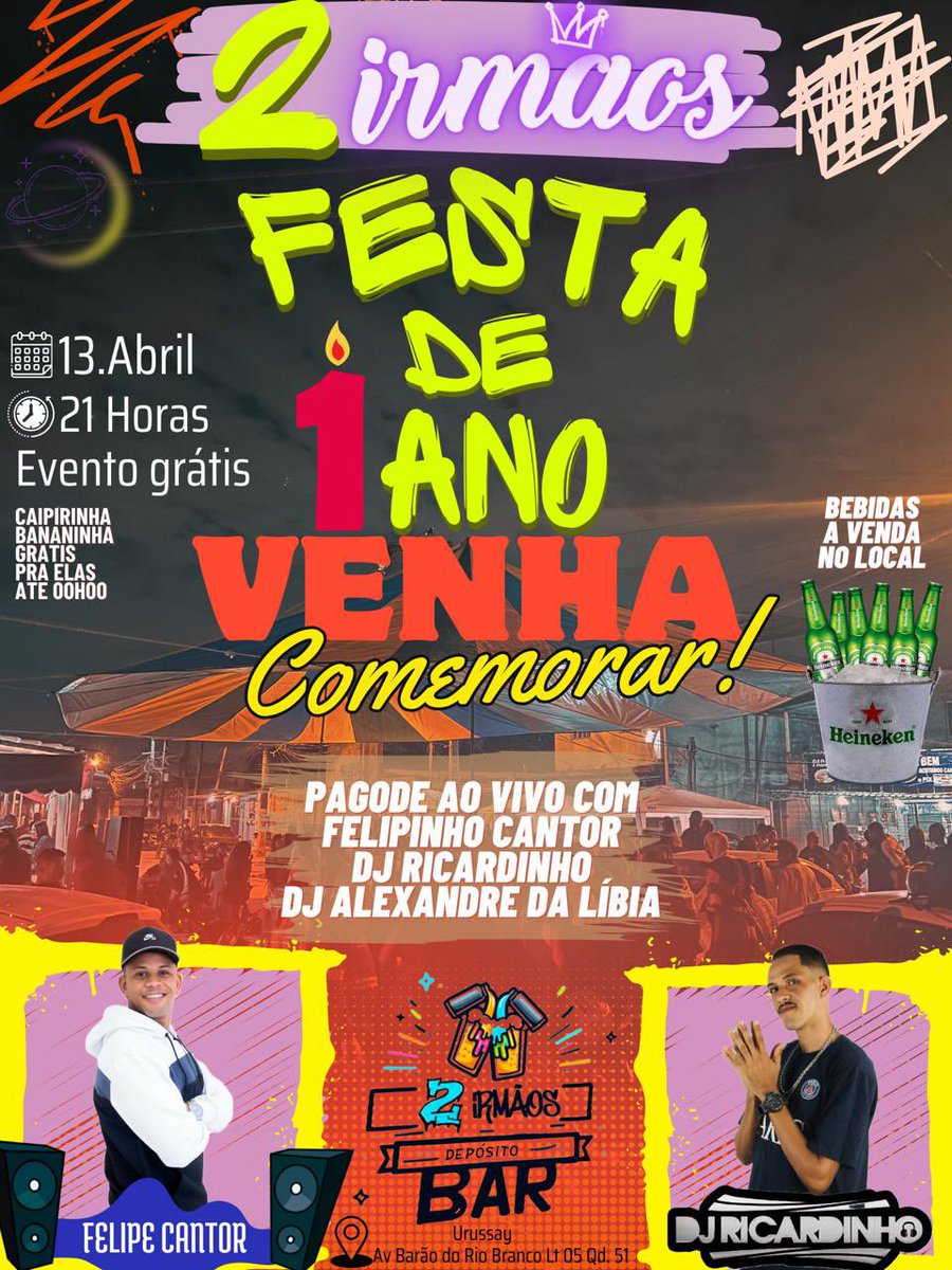 EubrunaBs's tweet photo. Sábado e no Quintal de casa 🔊            1 ano de nós 🚀 https://t.co/0E4puYBpNk
