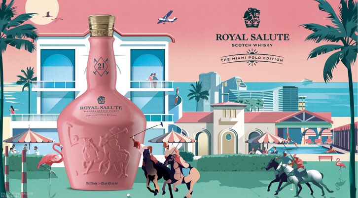 “It is being officially unveiled in Palm Beach, Florida this week at special two-day event featuring the ‘Royal Salute Polo Challenge in Support of Sentebale’, the charity co-founded by the Duke of Sussex Prince Harry.” Royal Salute brings ‘exquisite new facet’ 21yo Miami Polo…