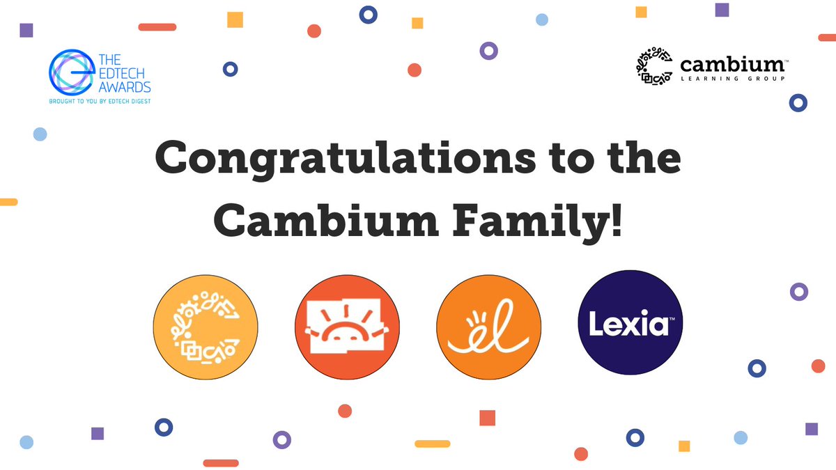 ICYMI: The #CambiumFamily took home a win and 18 finalist nominations at the 2024 @edtechdigest awards! 🎉 Thank you to all of our employees who make these accomplishments possible: bit.ly/3vE5Wrz