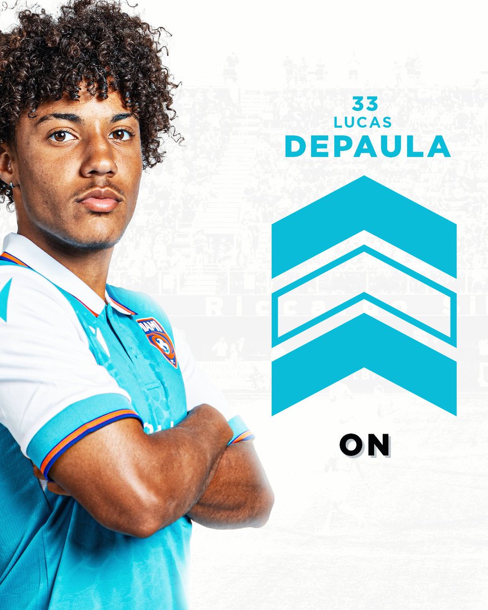 78’ | @MFCYouthAcademy product Lucas De Paula makes his debut for the first team as he enters the match for @Andrew_Booth_ #MIAvTBR | 2-5