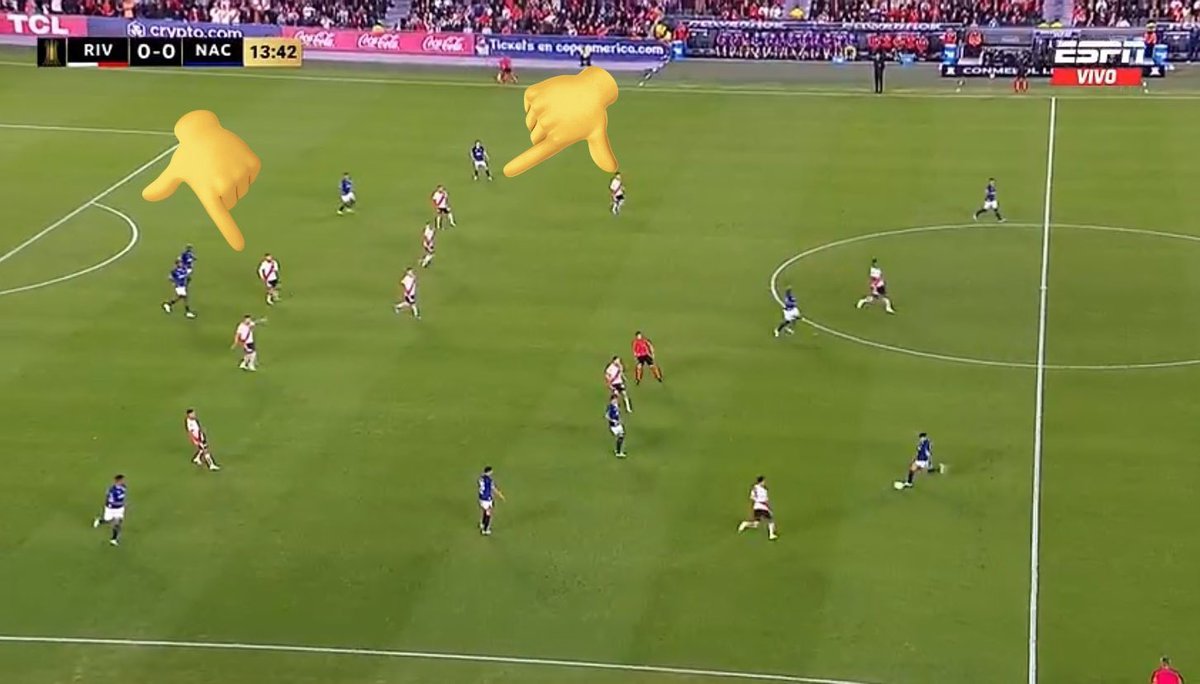 PasesUruguay's tweet photo. El offside que le cobran a Nacional en la jugada previa al gol 👀 https://t.co/TJTzRAHqbD