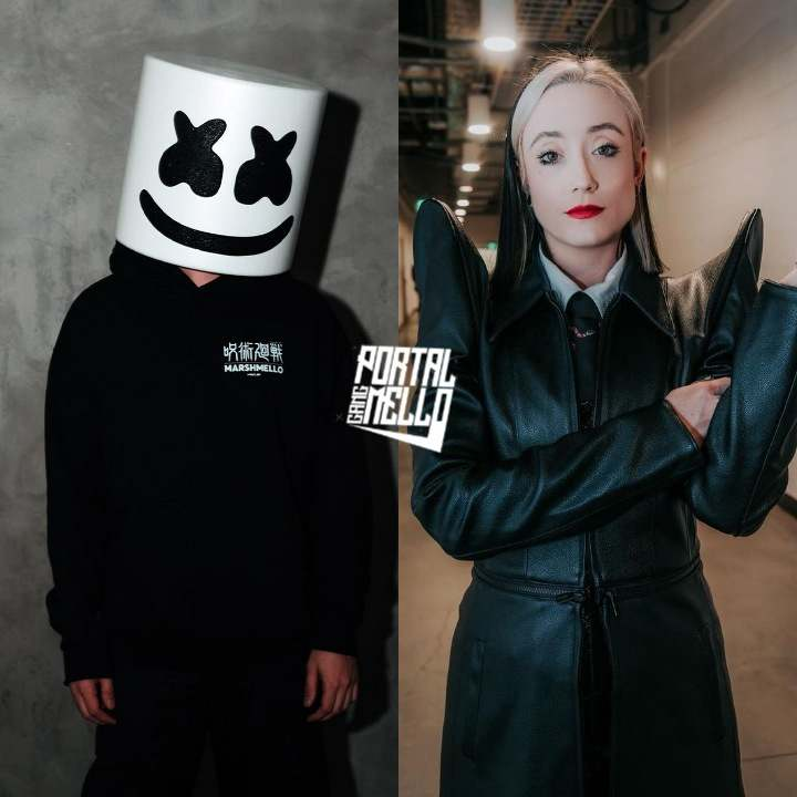 .@Marshmello is in the studio with singer @haylaofficial, information via Discord.