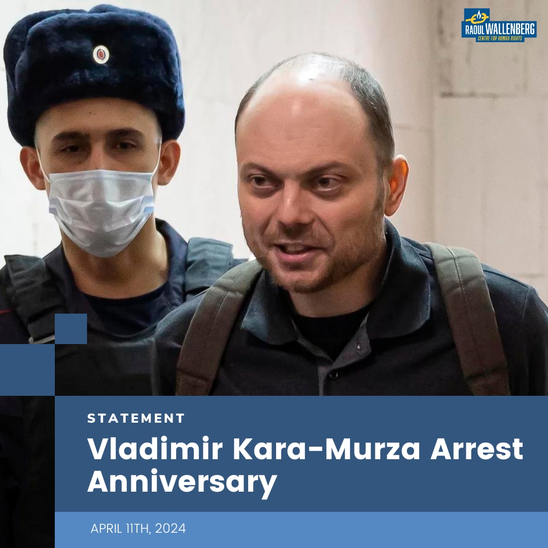 We stand in solidarity with @vkaramurza and all those unjustly detained for their commitment to freedom, democracy and justice.

We call for his immediate release.

#FreeVladimir now!

raoulwallenbergcentre.org/en/news/2024-0…