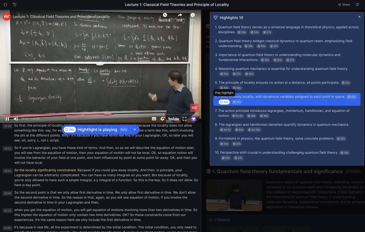 MIT 8.323 Relativistic Quantum Field Theory I Instructor: Hong Liu This course is a one-term self-contained subject in quantum field theory. Concepts and basic techniques are developed through applications in elementary particle physics and condensed matter physics. Lecture 1:…