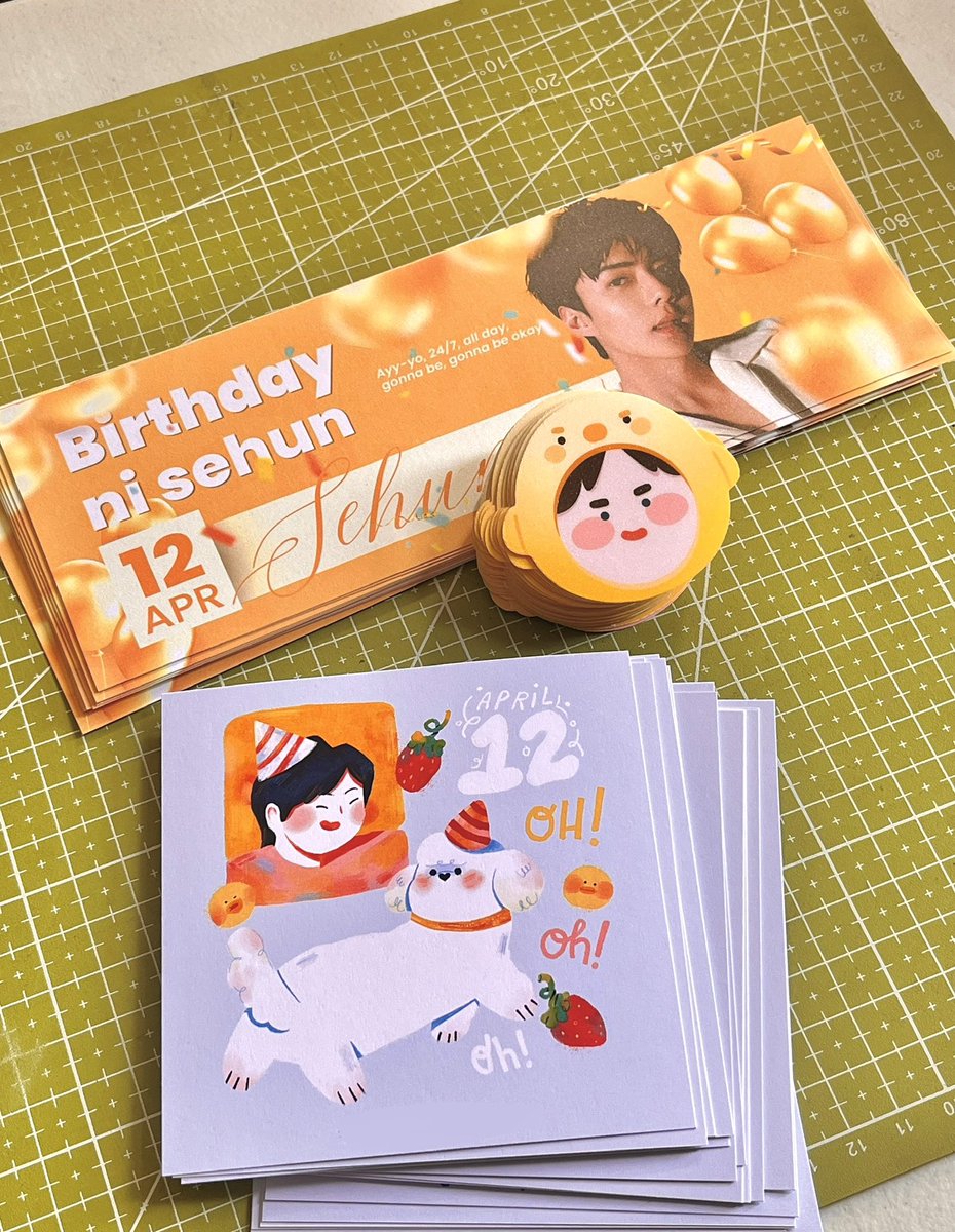 HAPPY BIRTHDAY NI SEHUNN!!💐🌼💫 if punta kayo sa 408 later bigyan ko kayoooo🤩🤲 sticker and/or bday card🎉🎊