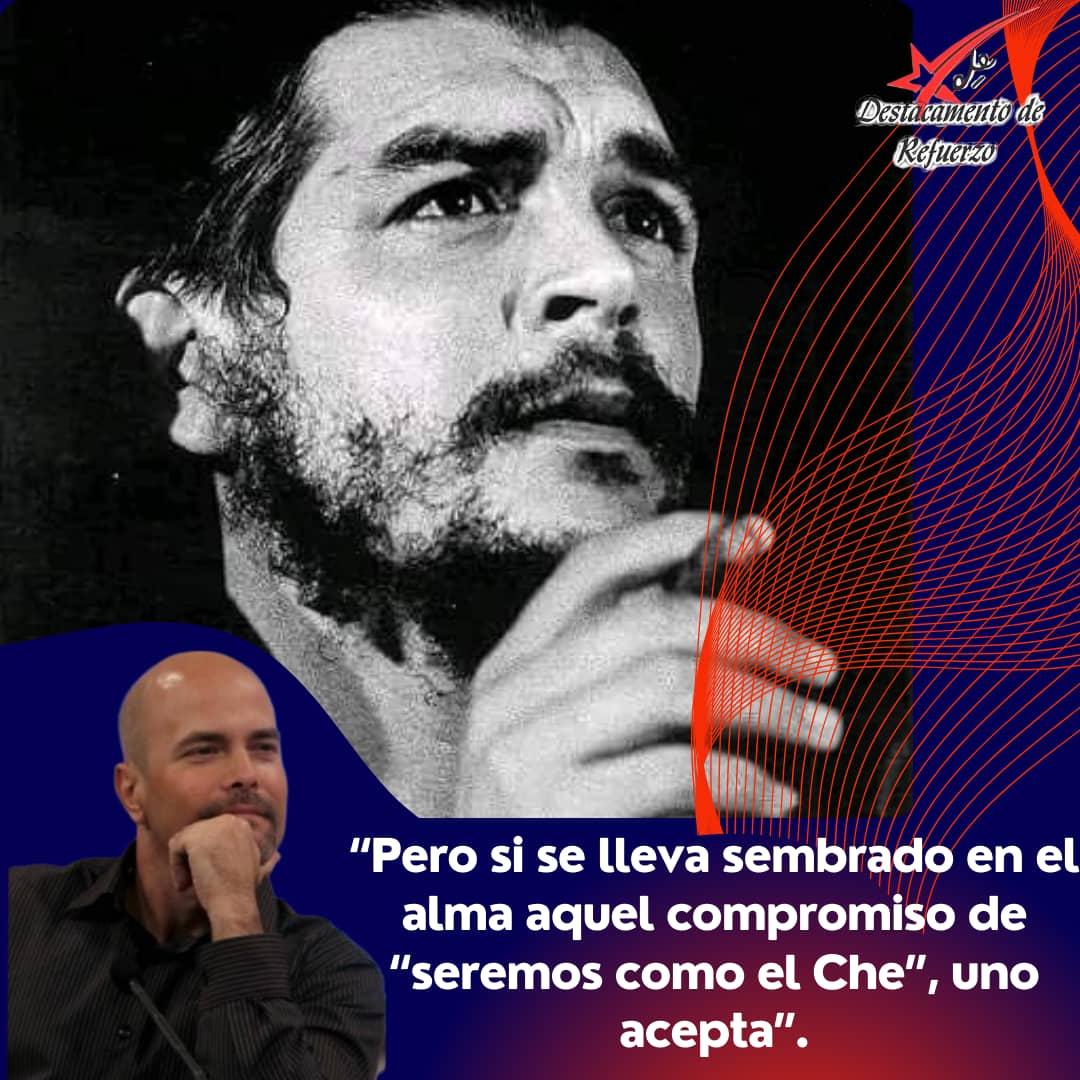#DestacamentoDeRefuerzo//Llevar sembrado en el alma el ejemplo del Che constituye fuente de inspiración para realizar cualquier tarea. Tener presente al Che en esos momentos difíciles te motiva a continuar hacia adelante y a no rendirse nunca. Por eso #CheVive.