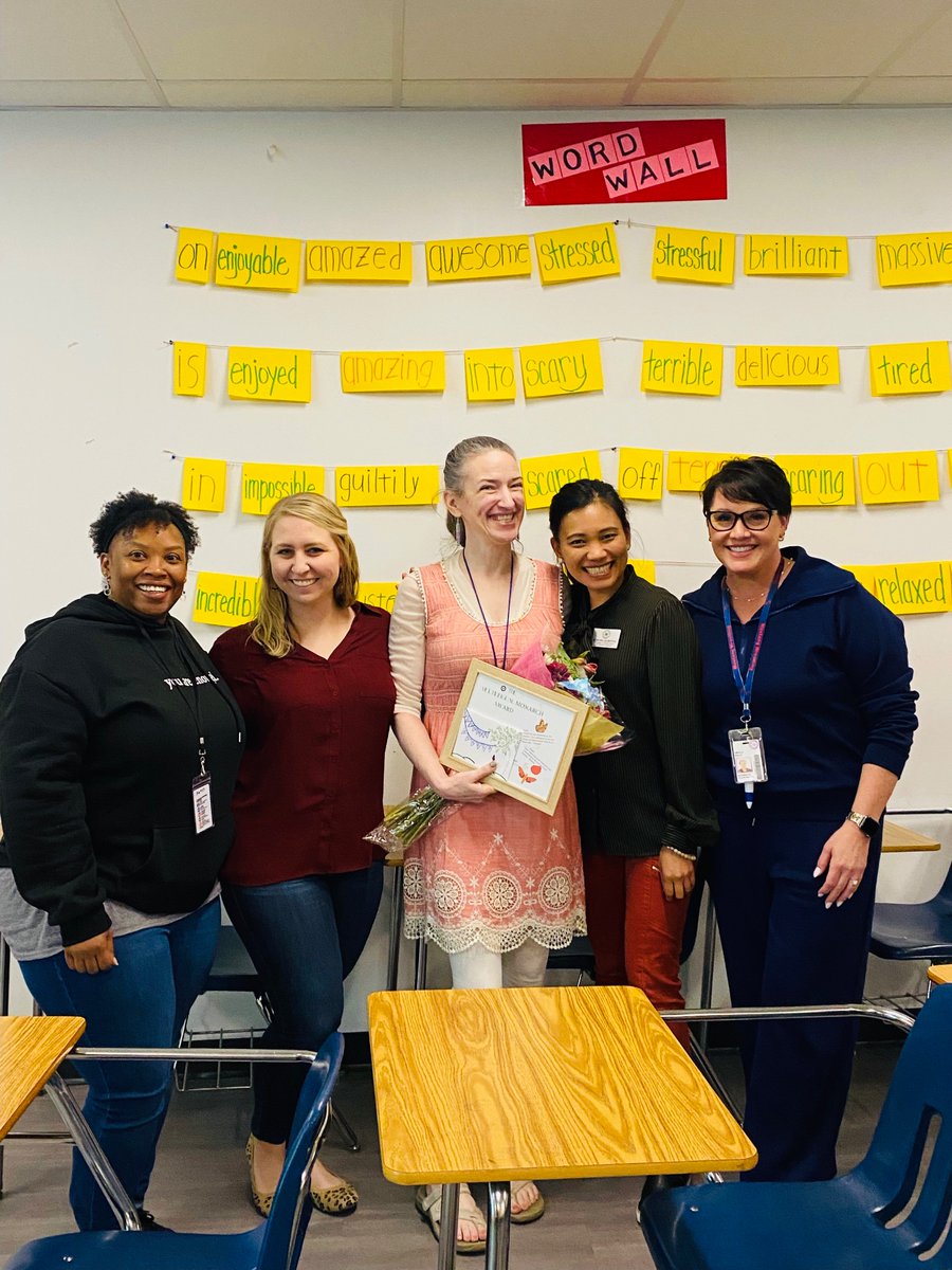 Today, we get to celebrate Angela Talbert @JJPearceHS for her commitment and dedication towards her students! @MrsTilley8709 @AGallo0821 @TheCBreedlove @crystalclear823 @RISDMET #RISDWeAreOne @clorisrangel