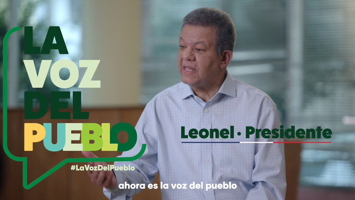 Santo Domingo.-* El candidato presidencial del partido Fuerza del Pueblo, Leonel Fernandez, anunció que cada lunes, conversará con los dominicanos sobre los problemas que sufren y, 

#LaVozDeLPueblo
#LeonelFernández 
#FuerzaDelPueblo