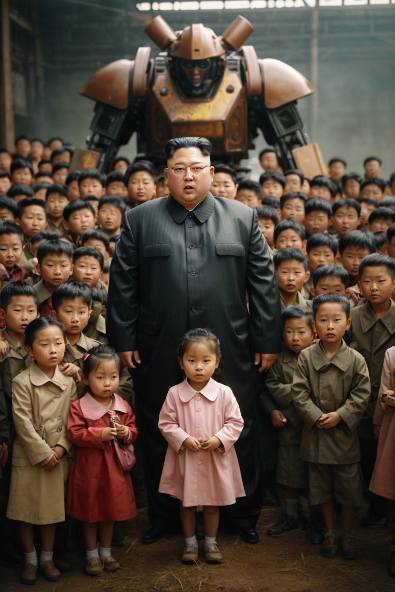 North Korean leader Kim Jong Un has said it is a duty of women to halt a fall in the country’s births in order to strengthen national power, state media said Monday, as his government steps up the call for the people to have more children #ai #ia #kimjongun #