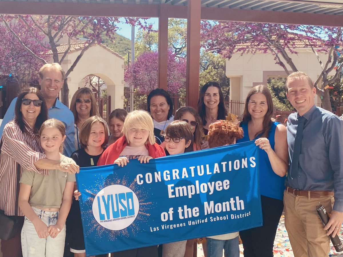 Celebrating Ms. Jenn Silveria for being recognized as LVUSD Employee of the Month! We ❤️ Ms. Jenn for how she supports students and families, the community she builds in the classroom, and for her amazing sense of humor! @LVUSD