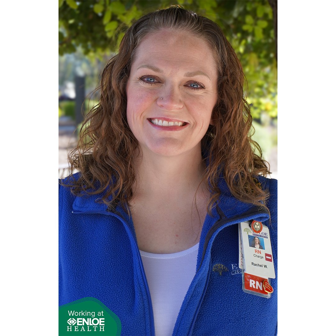 “I am so proud and honored to work for an organization that genuinely cares about its patients, community, and employees and makes their health and safety its No. 1 priority.” – Rachel Wilson, RN Charge #WorkingatEnloe