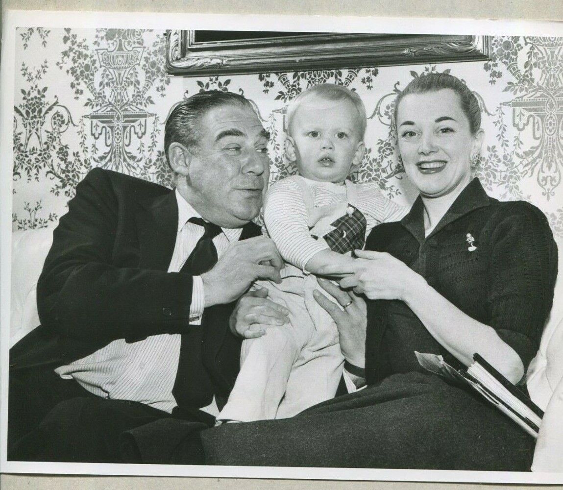 Paul Douglas and Jan Sterling with their 14-month-old son Adams on “Person to Person” with Edward R. Murrow in 1957.