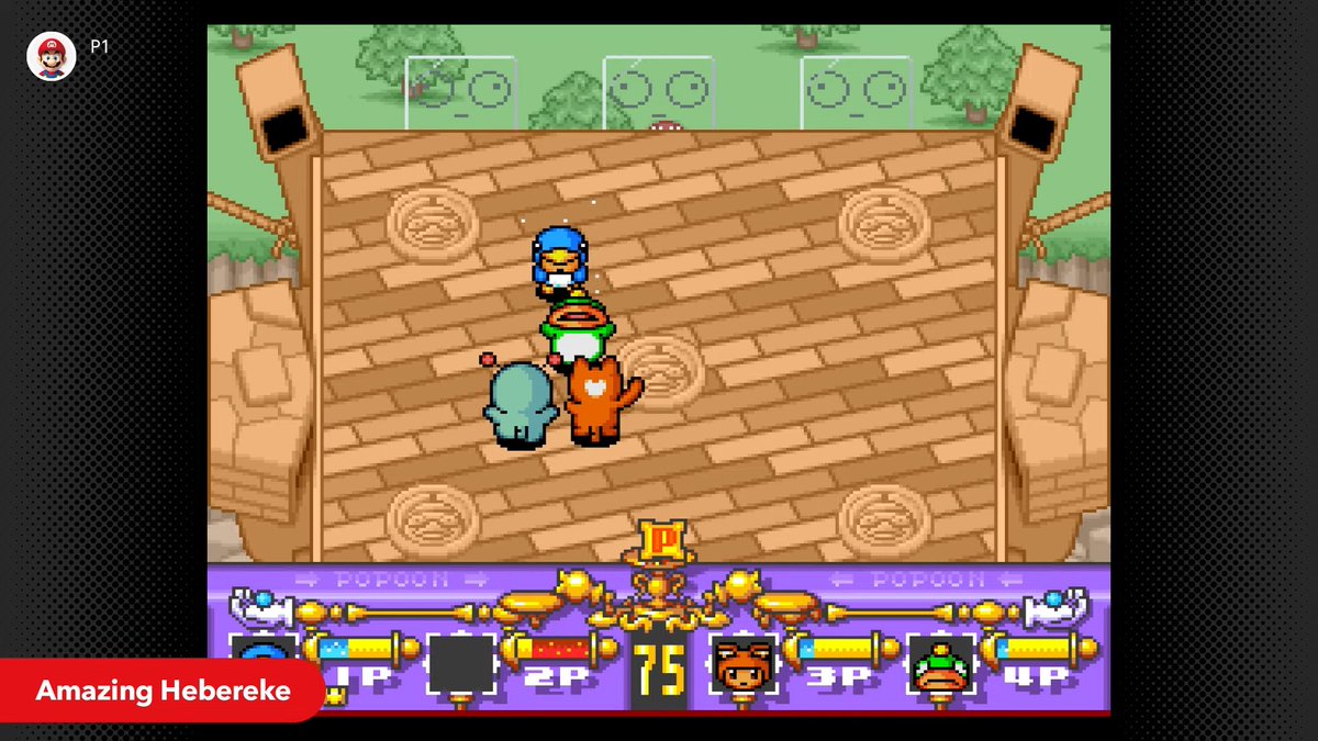 Wario64's tweet image. Super NES games out on Switch Online:

-Wrecking Crew ’98
-Amazing Hebereke
-SUPER R-TYPE

youtube.com/watch?v=7pS-G3…