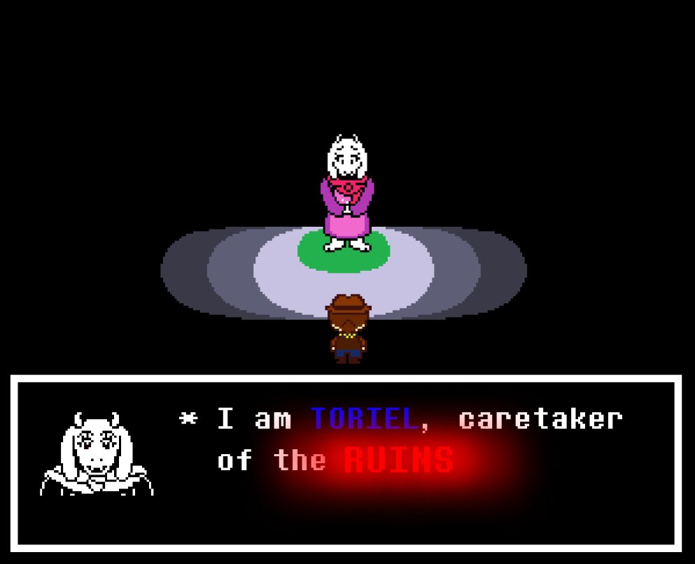 friend of mine is playing undertale yellow for the first time and i saw this line of text