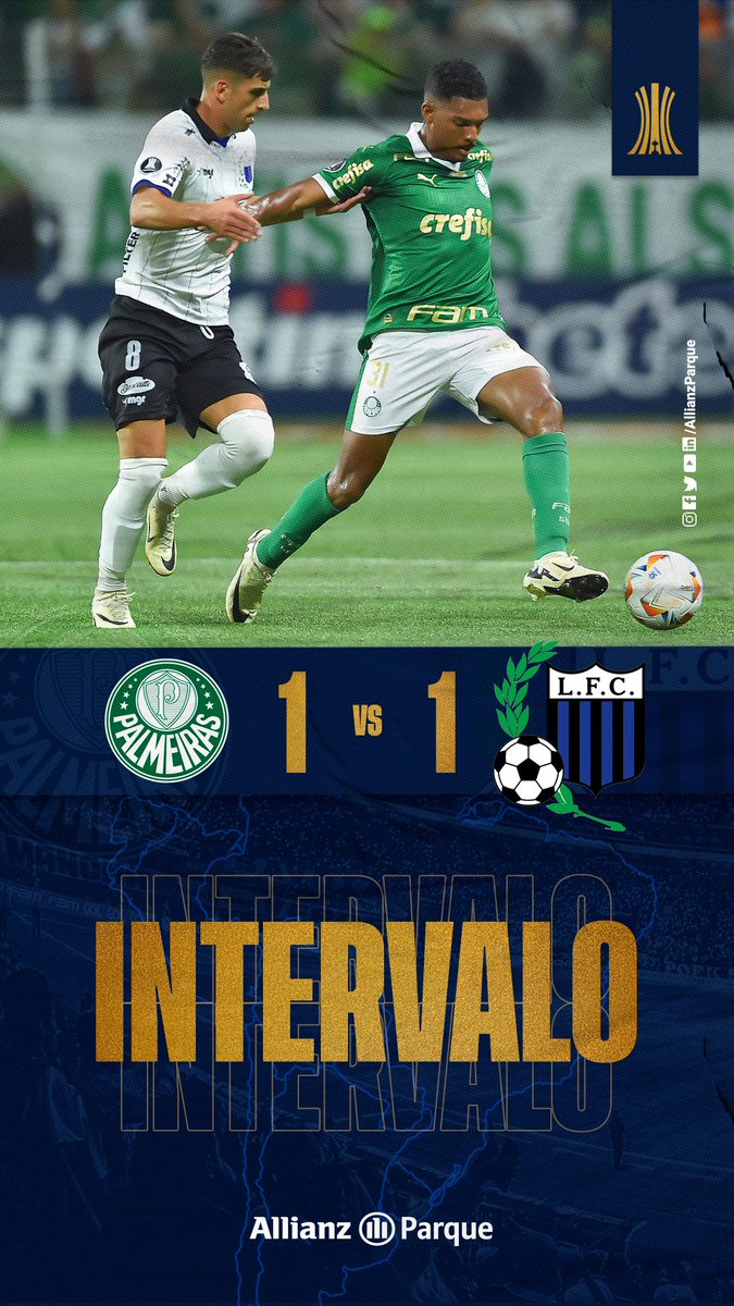 ⏸⌛ INTERVALO DE JOGO NO ALLIANZ PARQUE